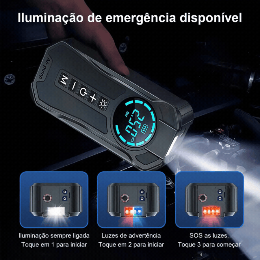 Arrancador Multifuncional Compresor Auto